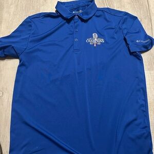 Columbia Men's Blue Embroidered Champions Polo